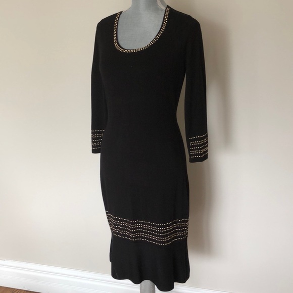 Tommy Hilfiger black dress with studded design. - Picture 1 of 8